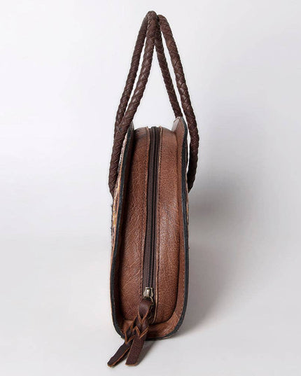 LC-ADBG517BRW Taco Hair-On Genuine Western Leather Women Bag