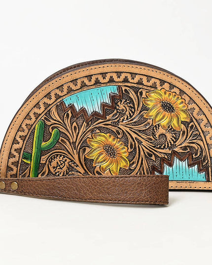 ADBG1433A Taco Hand Tooled Genuine Western Leather Women Bag