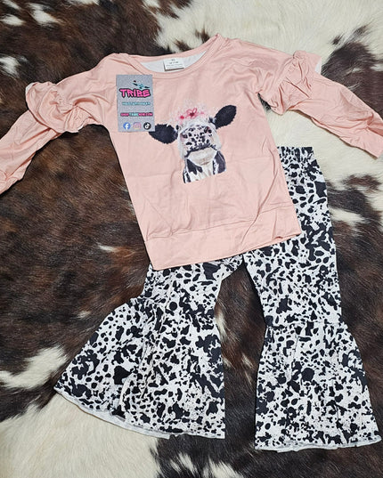 Western Style Cow Shirt and pants