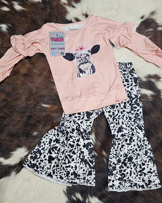 Western Style Cow Shirt and pants
