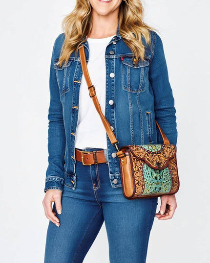 ADBG1303 Wallet Genuine Western Leather Women Bag