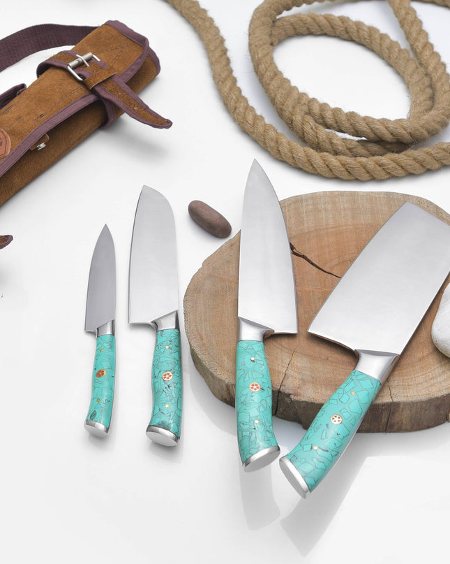Titan Turquoise Culinary Set